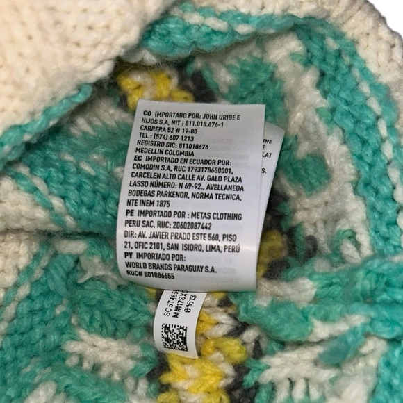 AE Oversized Fairisle Snowdrift Mock Neck Sweater - Picture 7 of 7